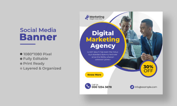 Corporate Social Media Web Banner