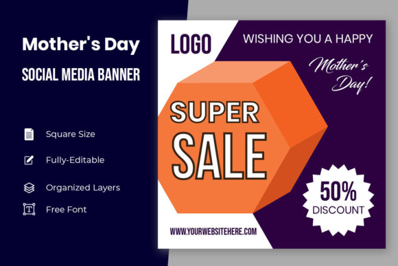 Mothers Day Social Media Banner Design