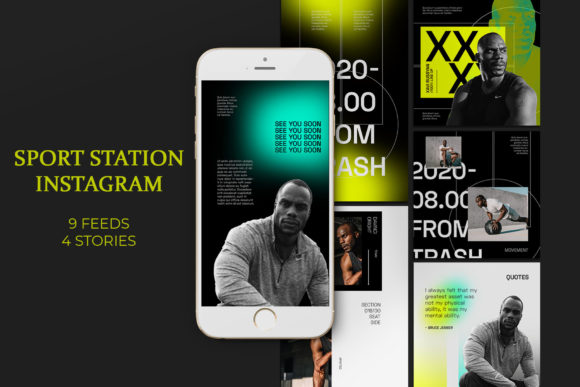 Strategic Visual Positioning with Sport Station Instagram Templates