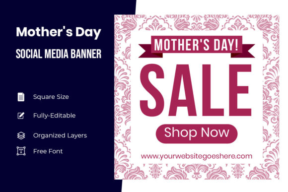 Super Sale Mothers Day Social Banner: A Must-Have for Modern Marketers