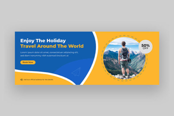 Travel Facebook Cover Template Design