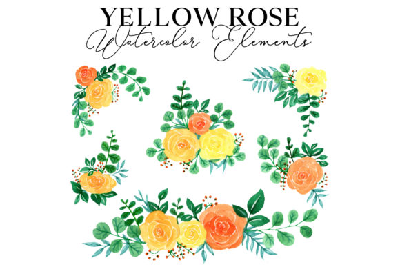 Yellow Rose Watercolor Regular: A Versatile Design Asset for Creators